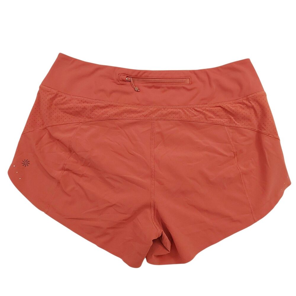 Athleta Run With It 3.5" Short Womens Medium Orange Sports Athletic Training - Picture 2 of 11